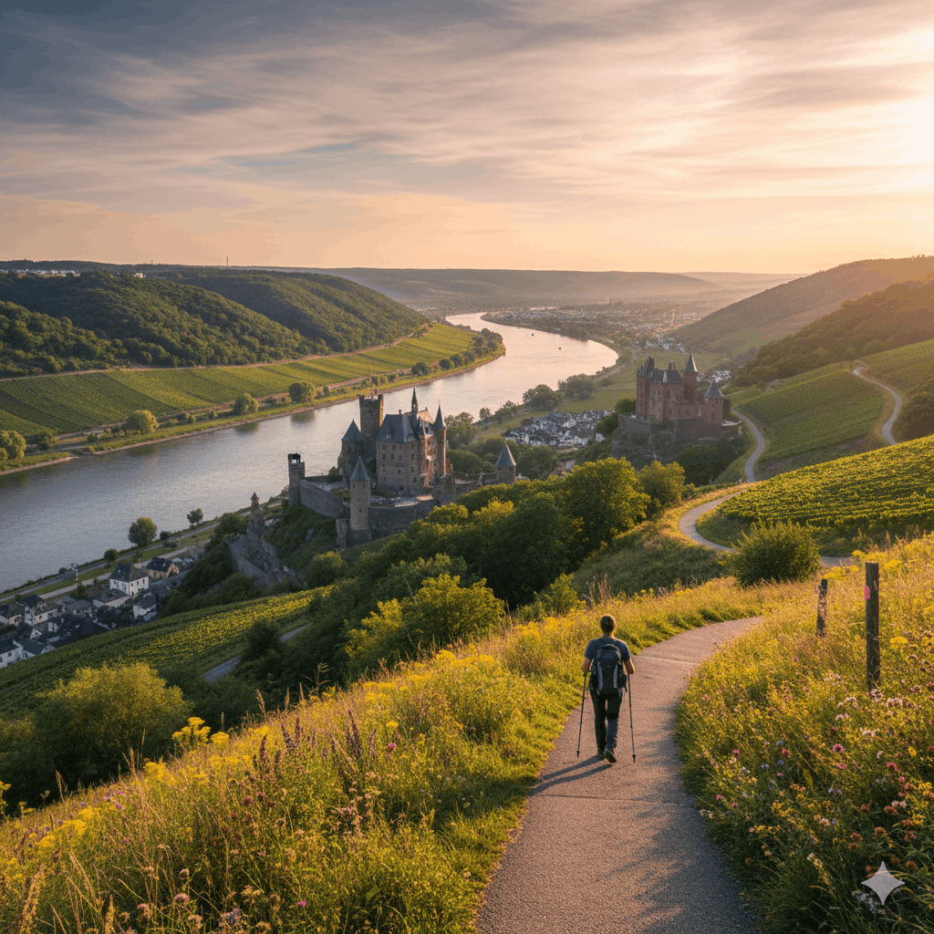 Rheinhöhenweg linksrheinisch – Etappen & Überblick
